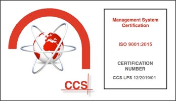 ISO 9001:2015 accredited